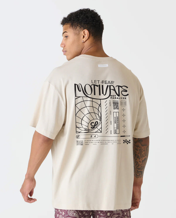 Fairfax Oversized Graphic Tee Dune Motivation