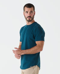 Aviation Tee Curved Hem Marine