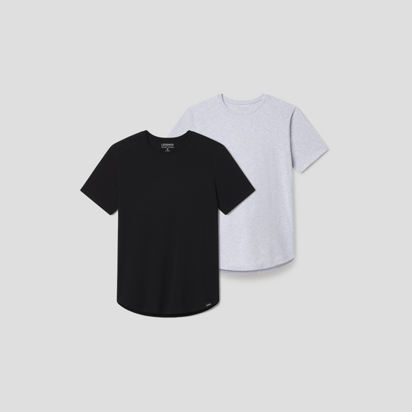 Aviation Tee Curved Hem 2-pack