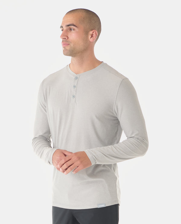 Aire LS Henley Heather Gray