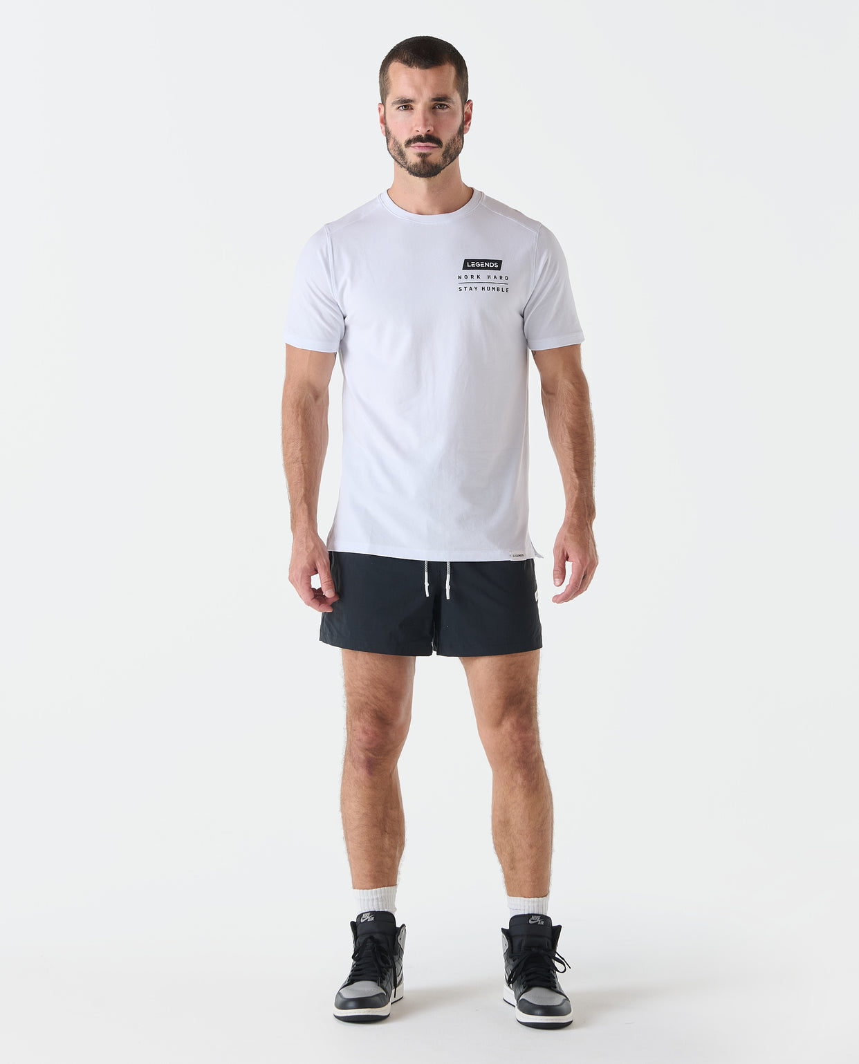 Aviation Tee Split-Hem WHSH White