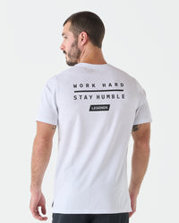 Aviation Tee Split-Hem WHSH White