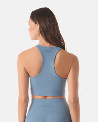 Elle Cropped Tank Bluestone