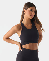 Elle Cropped Tank Onyx