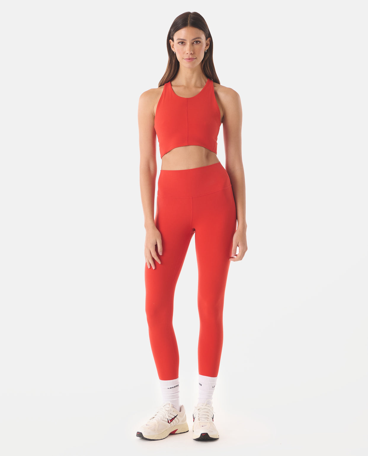 Elle Cropped Tank Poppy