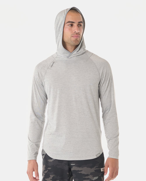 Enzo Hooded LS Heather Gray