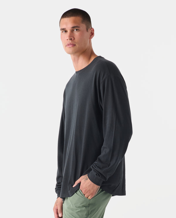 Fairfax Oversized LS Tee Black