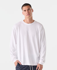 Fairfax Oversized LS Tee White