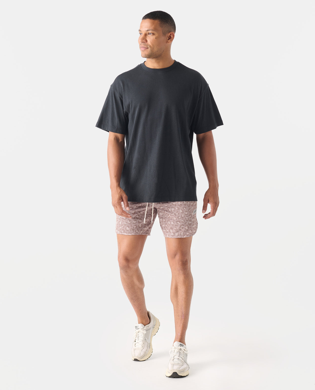 Fairfax Oversized Tee - Washed Black Side View