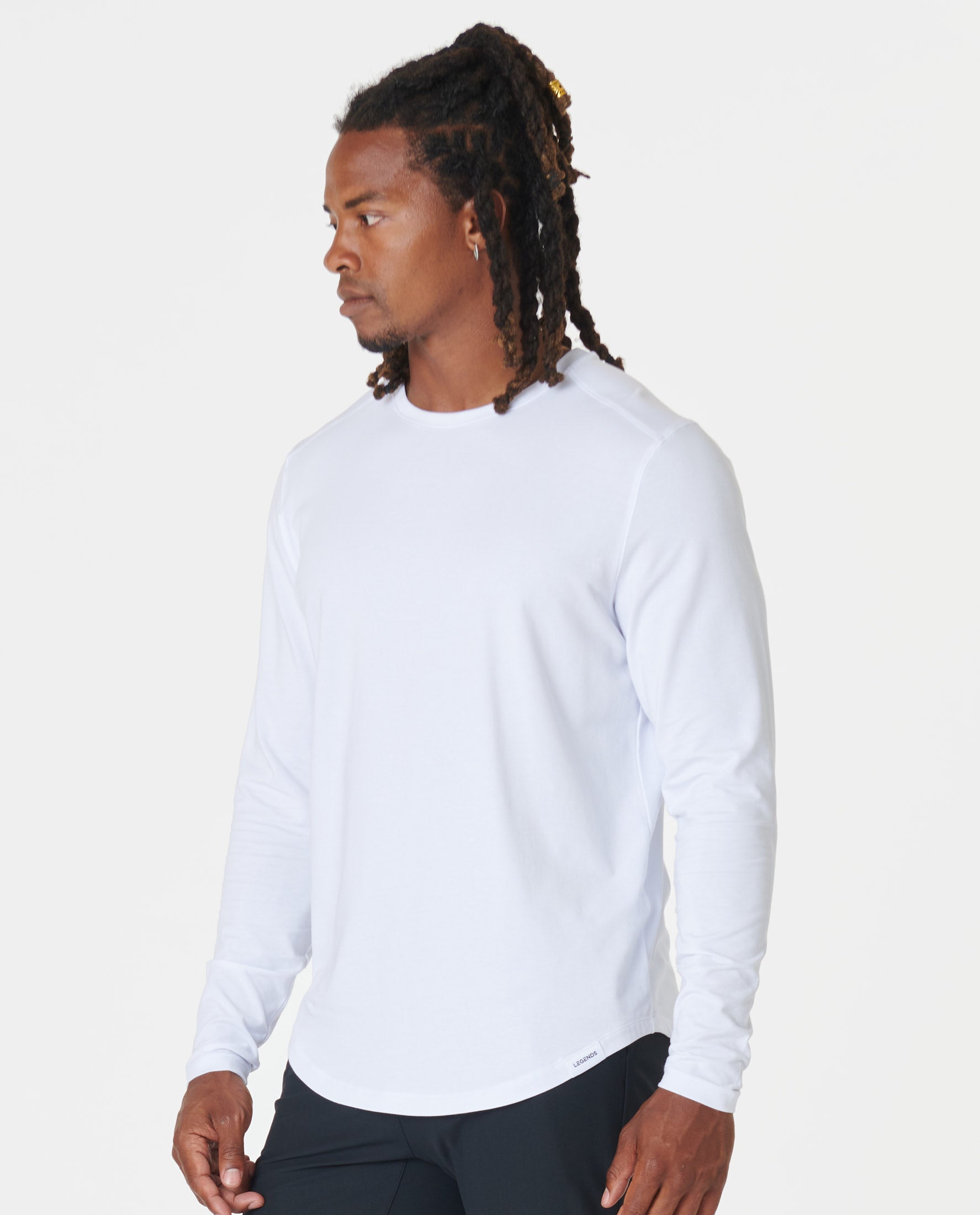 White full sleeve outlet t shirt for men