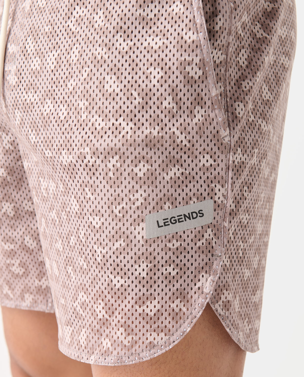 Luka Mesh Short Leopard Taupe