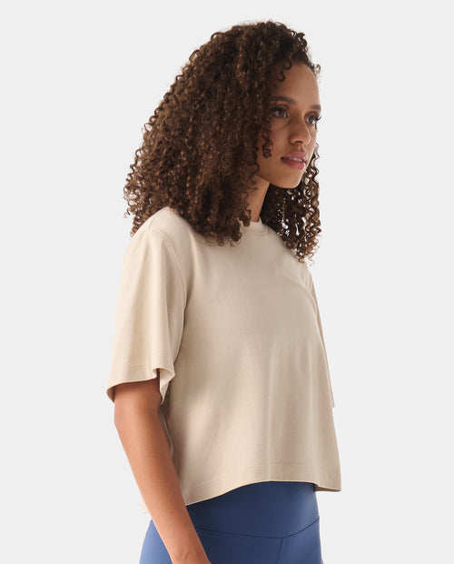 Milo Cropped Tee Dune