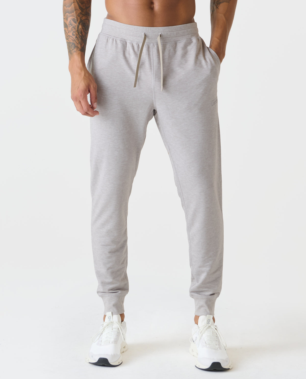 Redondo Jogger - Taupe Heather Front View