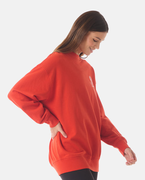 Saylor Oversized Crew Poppy