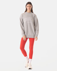 Saylor Oversized Crew Heather Gray